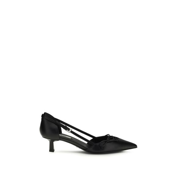 PRADA Shoes - Prada Women Side-Cut Leather Pumps